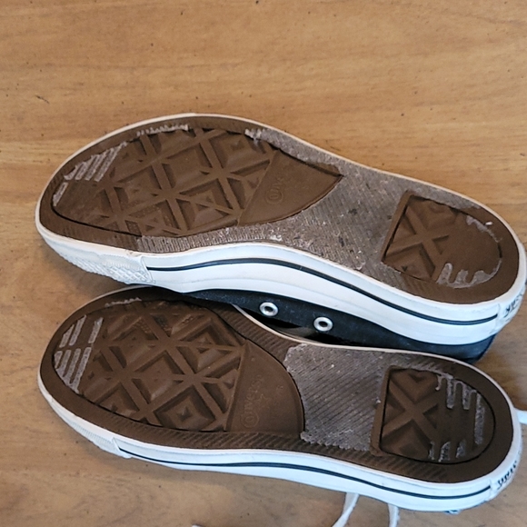 Converse All Star Tennis Shoes Black White - Picture 3 of 4